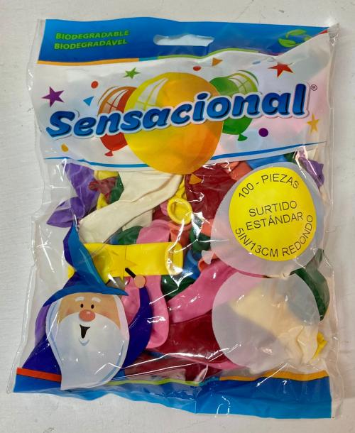 Globo Redondo de 13 CM / 5 IN - Sensacional
