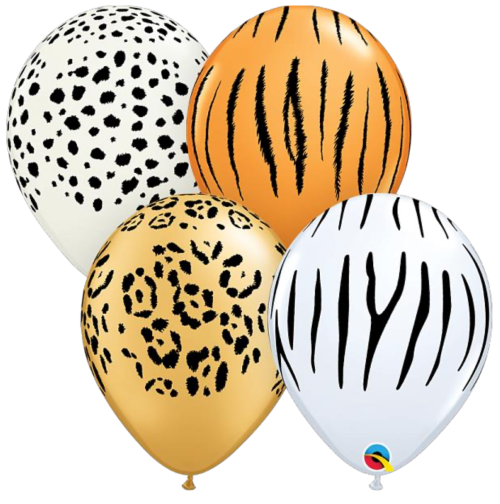 Globos impresos Qualatex Safari