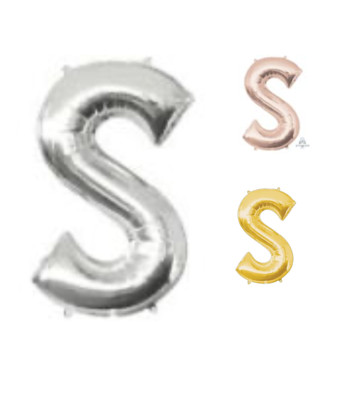 Globo de Letra S de 34” Marca Anagram/Convergram