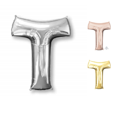 Globo de Letra T de 34” Marca Anagram/Convergram