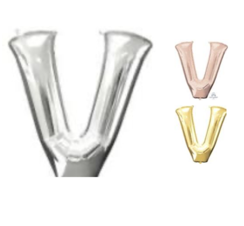Globo de Letra V de 34” Marca Anagram/Convergram