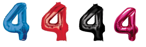 Globo de Número 4 de 34” Marca Anagram/Convergram