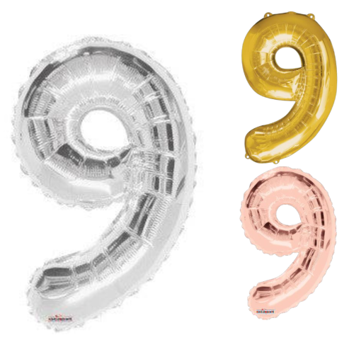 Globo de Número 9 de 34” Marca Anagram/Convergram