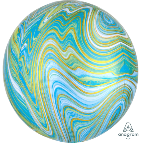 Globo Orbz Marblez Azul/Verde Anagram/Convergram