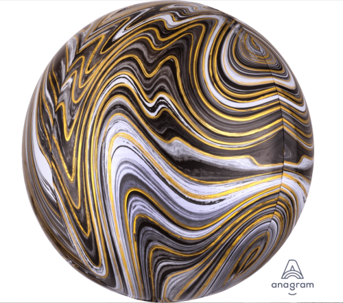 Globo Orbz Marblez Negro/Amarillo Anagram/Convergram