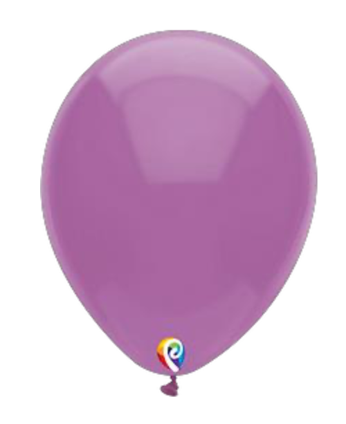 Bolsa de globos de látex Sensacional Número 7 color Morado std.