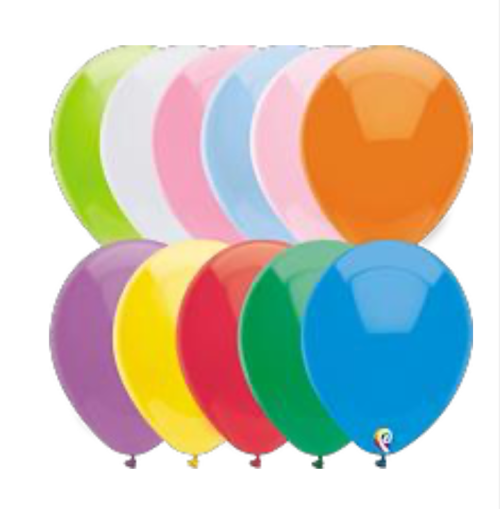 Bolsa de globos de látex Sensacional Número 9 color Surtido Standar