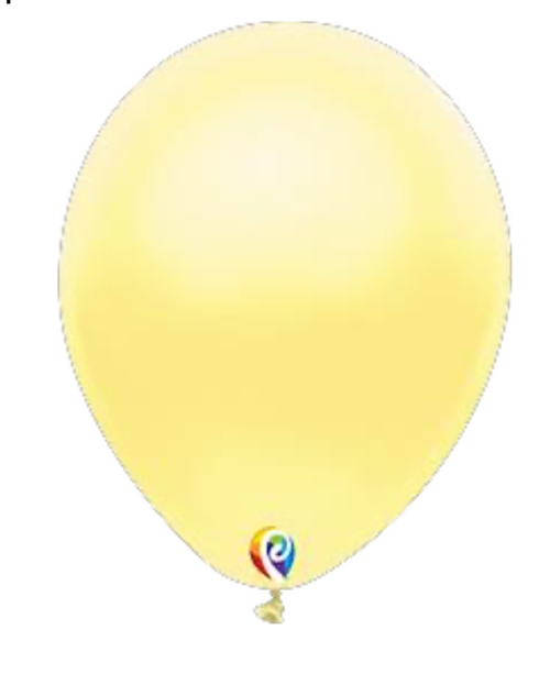 Bolsa de globos de látex Sensacional Número 12 color Amarillo Metálico Nacarado.