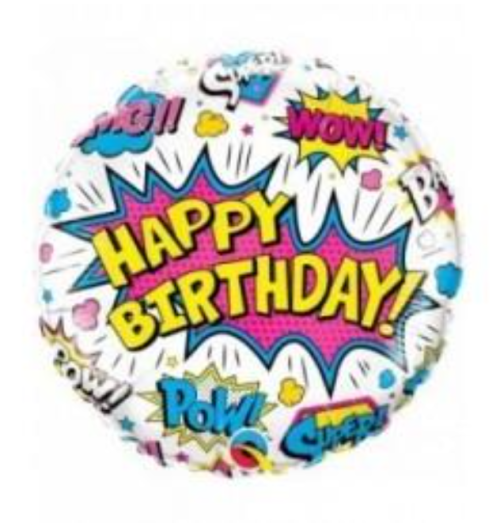 Globo de cumpleaños Happy Birthday 18”