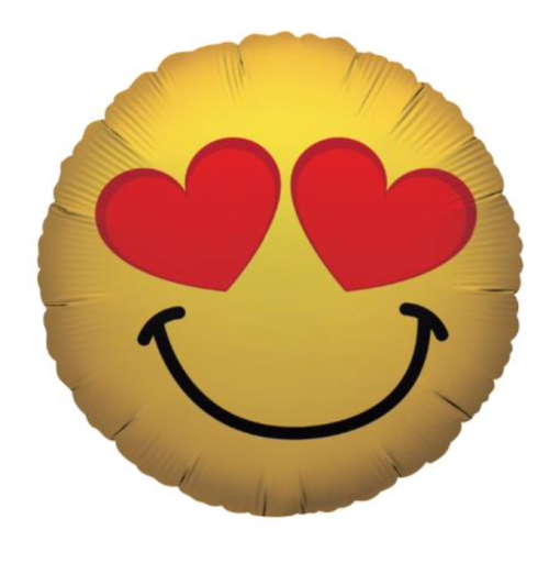 Globo de foil de tema de amor de 18”