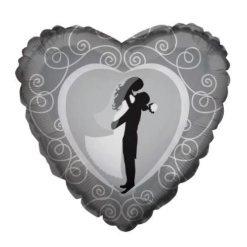 Globo de foil de tema de amor de 18”