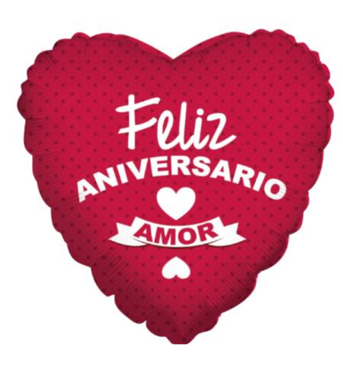 Globo de foil de tema de amor de 18”