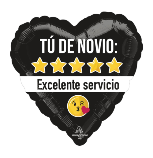 Globo de foil de tema de amor de 18”