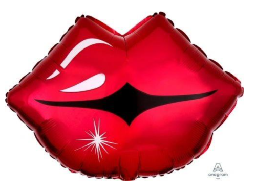 Globo de foil de tema de amor de 18”