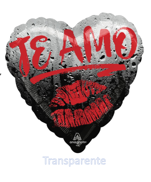 Globo de foil de tema de amor de 18”