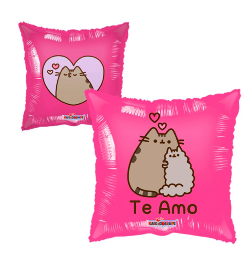 Globo de foil de tema de amor de 36” Te amo rosa pushen