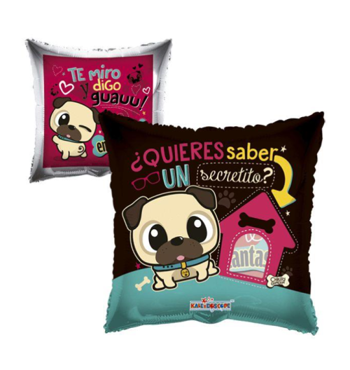 Globo de foil de tema de amor de 36” Puf secreto oculto