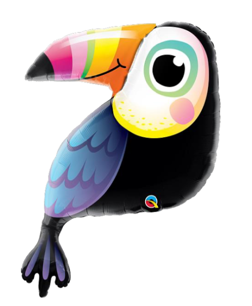 Globo de foil en forma de animales 28” Tucán colorido