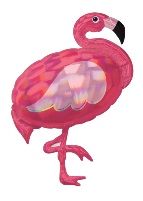 Globo de foil en forma de animales 28” Flamingo