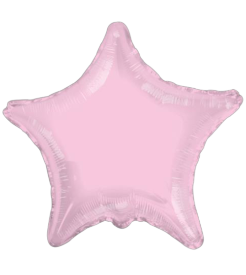Globo de foil en forma de estrella 22” Rosa Claro