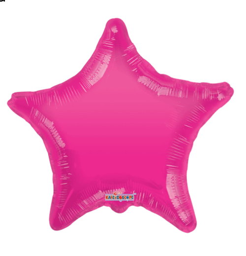 Globo de gelli beans en forma de estrella 22” Magenta