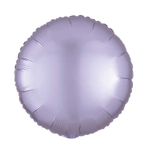 Globo de foil satinado en forma de Circulo 17” Satin Luxe Pastel Lilac