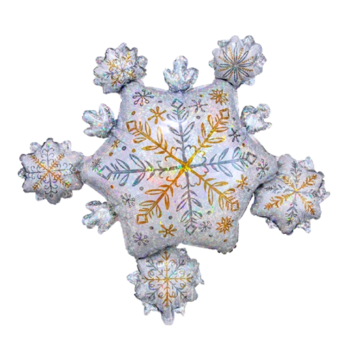 Globo foil de 28" Navidad Holográfico