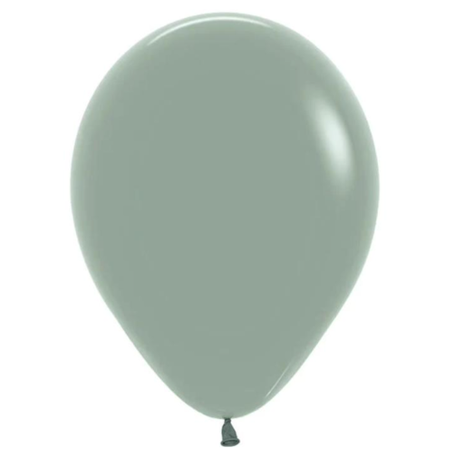 Bolsa de globos de látex Sempertex número 12 color PASTEL DUSK VERDE LAUREL