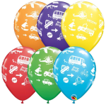 Globos impresos Qualatex Transportes