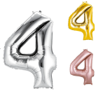 Globo de Número 4 de 34” Marca Anagram/Convergram